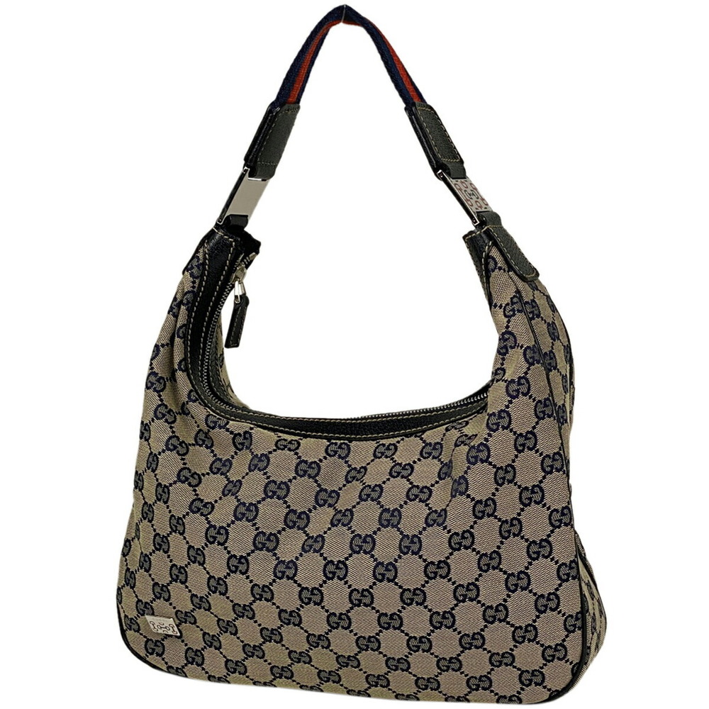 Gucci Gg Pattern Sherry Line Web Shoulder Bag Gg … - image 1